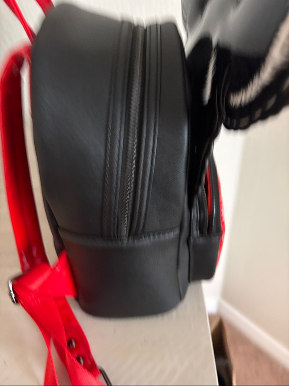 Loungefly Black, White and Red Character Mini Backpack - Picture 4 of 4